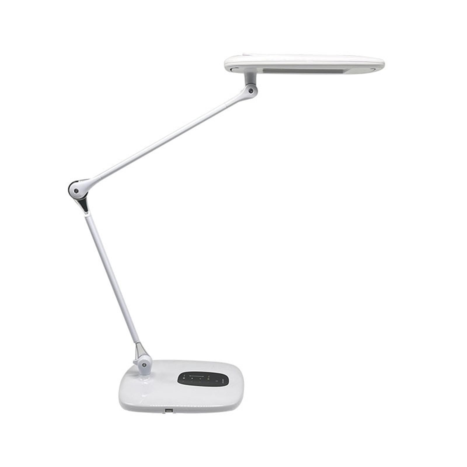 Lampa Biurkowa do Domowego Lampa Biurkowa, Ściemnialna, Z 4 Trybami Kolorów, Port Ładowania USB Lampa Stołowa do Czytania