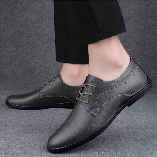 Leather Oxford Formal Shoes Premium Lace Up for Men Business Office Dress2