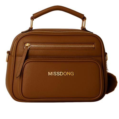 Bolsa Bag Feminina Média Baú Elegante Alça Ombro E Tiracolo (Café)