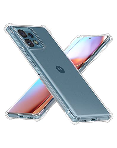 Cresee Case for Motorola Edge Plus 2023 (Edge+ 2023) Clear Cover with Reinforced Corner Bumper Slim Fit Shockproof Flexible TPU Phone Case for Moto Edge+ 2023 - Transparent