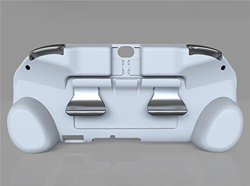 L3 R3 - Funda mate para joypad con botón de disparo L2 R2 para consola de juegos PSV1000 PSV 1000 PS VITA 1000, color negro (blanco)