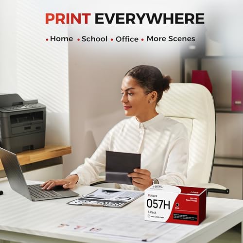 Sudlto 057H TONER CARTRIDGE - High Yield - Canon 057 Toner Cartridge Replacement For Canon 057H Black High Yield Toner Cartridge To Use With Mf445Dw Mf448Dw Mf449Dw Lbp226Dw Lbp227Dw Printer thumb #6