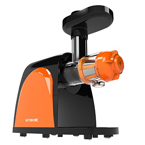 Masticating Juicer, Slow Juicer, Cold Press Juicer with Juice Cup,  Pulp Cup and Cleaning Brush, Juicer Machine for High Nutrient Fruit and Vegetable Juice