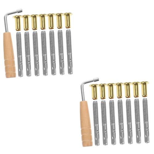 FAVOMOTO 2 Sets Lyre Harp Tuning Accessories Tuning Pins Replacement Tool Musical Instrument Part