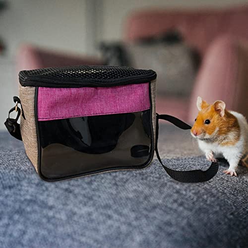 Bothyi Alça de ombro ajustável para transporte de hamster durável para coelhinho da índia chinchila,