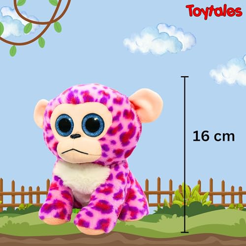 Image of TOYTALES Soft Toy Combo Pack Cute Little Dog & Little Monkey Plush Toys with Big Eyes for Kids (Pack of 2)