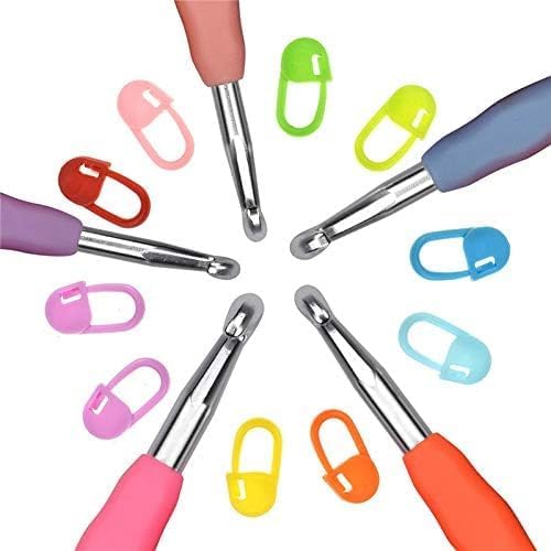 Image of Yarniss Large Ergonomic Crochet Hooks Set 6.5mm 7.0mm 8.0mm 9.0mm 10.0mm, Big Crochet Hooks for Chunky Yarn(5 Size) (Pack of 2)