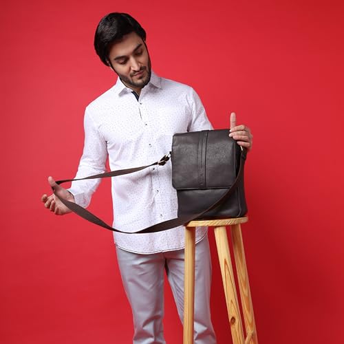 Image of Sassora Genuine Leather Men's Everyday Crossbody Bag /Sling