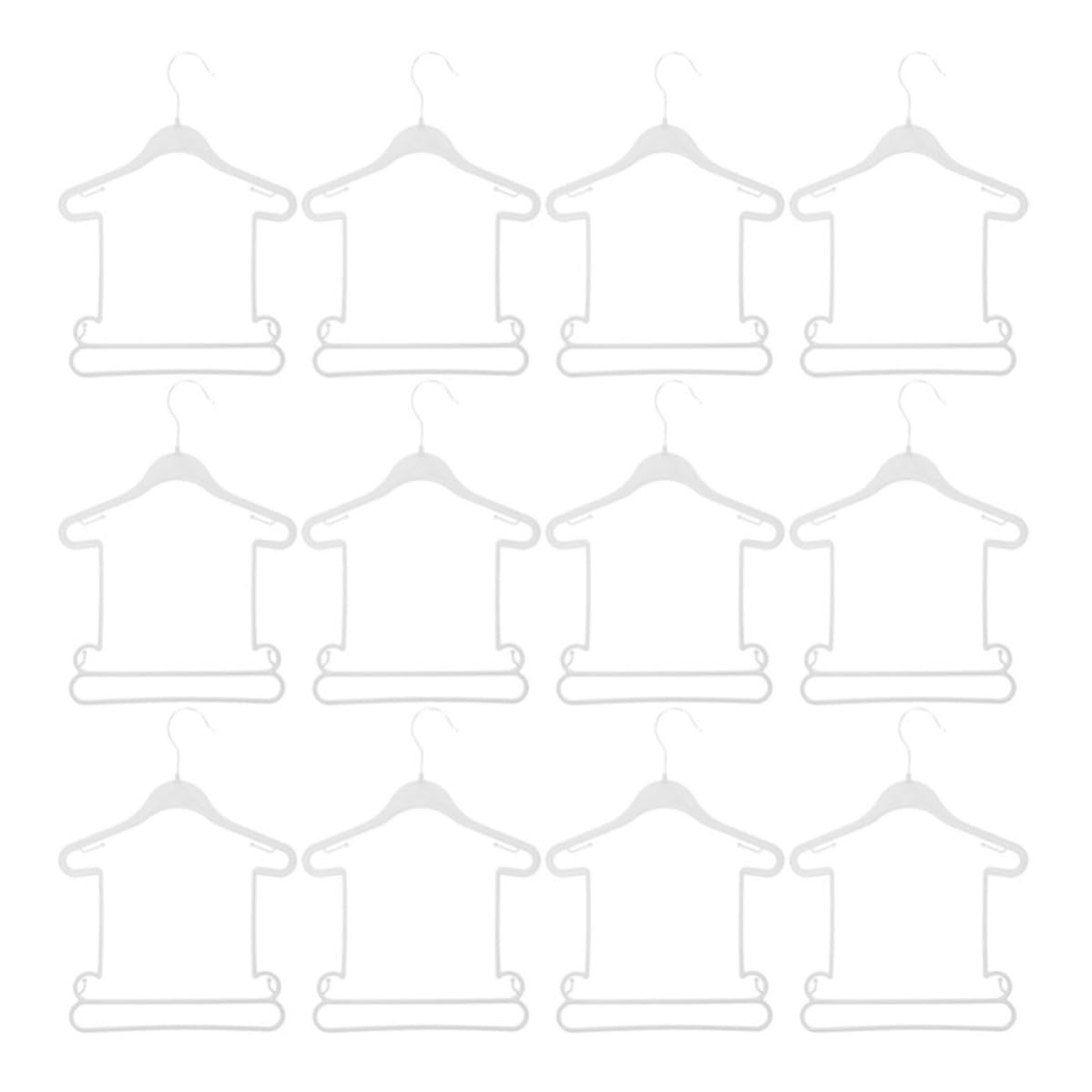 GETAJGHSD 12pcs Clothes Hangers Nursery Propylene Material Lightweight Anti-skid Closet Organizer for Garments Swimwear Display