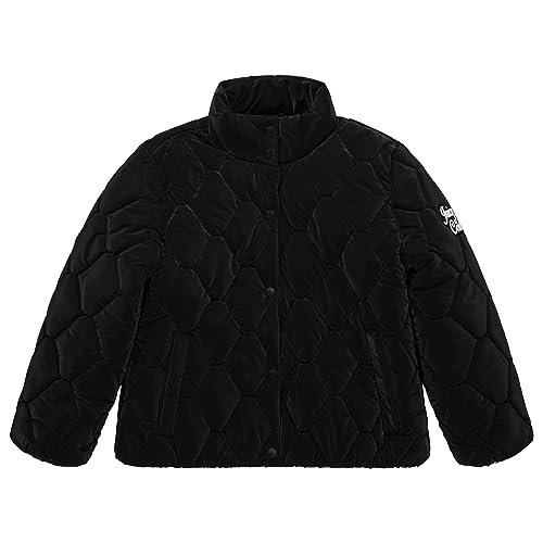 Image of Juicy Couture Girls Coat, Faux Fur Hooded Winter Jacket, Warm Padded Parka Hoodie, Kids Heavyweight Winter Coat