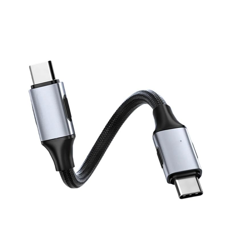 Cavo USB 4 a USB C ultra morbido 240 W 80 Gbps ad alta velocità cavo 8K compatibile con (0,5 m 80G e 8K)