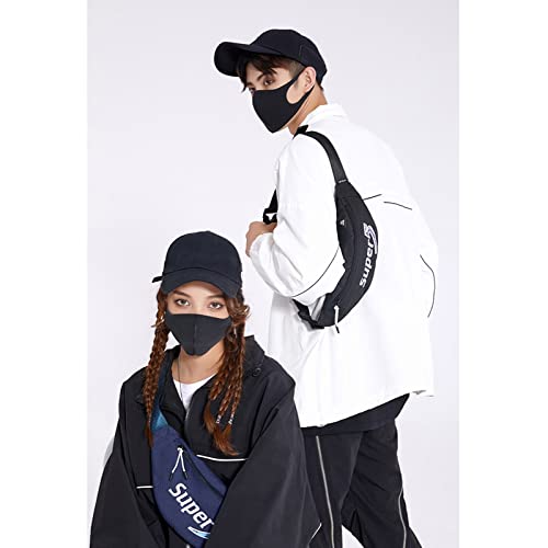 Coniya Borsttas Voor Heren,Dames Heuptas voor heren met zak Ritssluiting Verstelbare riem Heuptas Multifunctionele heuptas Heuptassen Schoudertas Pouch Borsttas voor sportschool Fitness Workout Reizen - Image 7