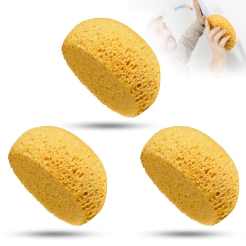 Juego de 3 esponjas de pasta de textura extraíble para pintura acrílica, bricolaje de reparación de paredes de yeso, ideal para clases de arte y pintura sobre lienzo