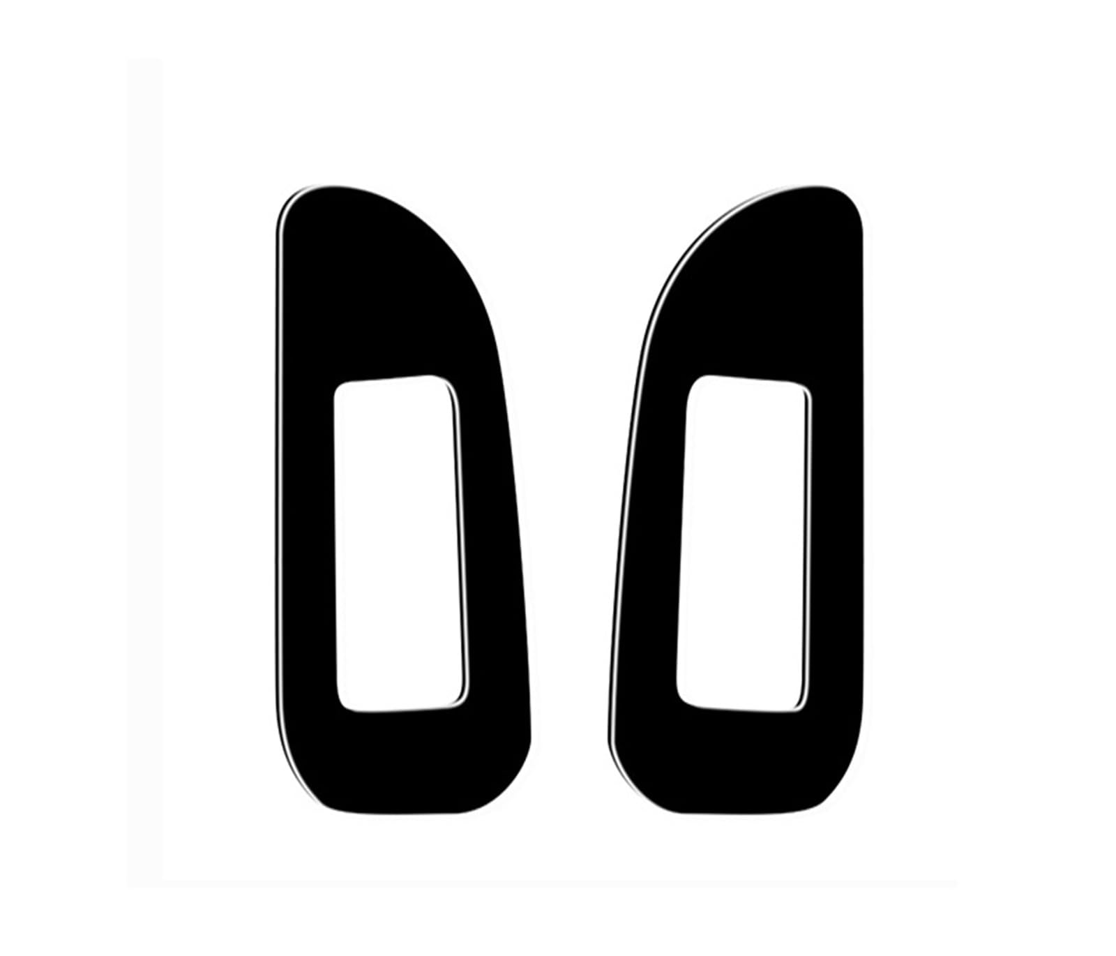 Fit For On Rear Window Lifting Panel Decoration Trim For Chrysler 200 2011-2014 Interior Accessories 2pcs Car Piano Black Stickers