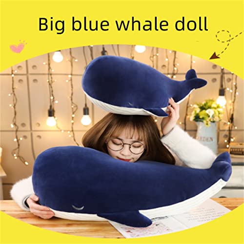 Lvpu Down Cotton Soft Simulation Big Blue Whale Dolphin Doll Plush Toy (9.8 Inches) #TOP6