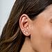 FISSEN JEWELRY Gold Flat Back Earrings for Women, 3Pairs 14k Gold Plated Flatback Stud Earrings Set, Tiny Hypoallergenic Cartilage Helix Tragus Piercing Earring Trendy Stuff Fashion Jewelry Gifts