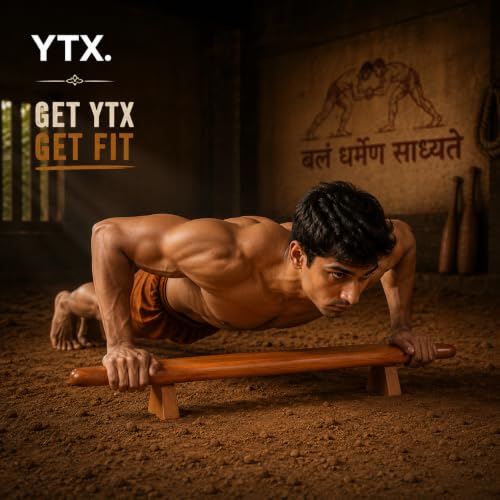 Image of YTX Mahogany Wood Shena Pushup Board for Man | Home Workout Equipment |75cm
