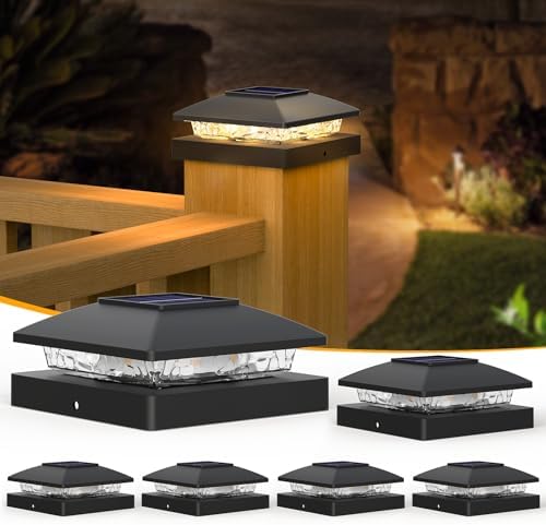 Solar Post Cap Lights, 4X4 4X6 6X6 Fence Post Light Solar - View #5