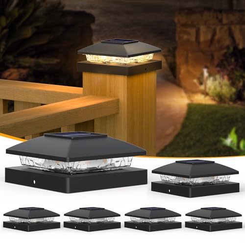 Lampe solaire pour poteau APONUO TZ10 illuminez vos soirées sur la terrasse et au jardin
