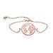 Produktbild Good.Designs ® Damen Armkette mit Weltkugel Anhänger (verstellbar) roségold roségoldenes Armkettchen Armschmuck Damenschmuck Kette roségoldfarben Freundschaftsarmband Globusarmkette Weltkette Rose