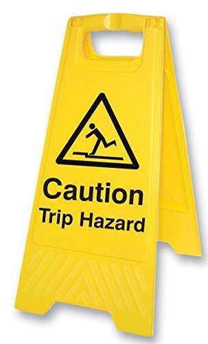 Letrero, señal de peligro de viaje, Rp, altura externa 575 mm, ancho externo 300 mm, color negro sobre amarillo, cartel leyenda precaución, material de plástico, tipo de señal, advertencia,