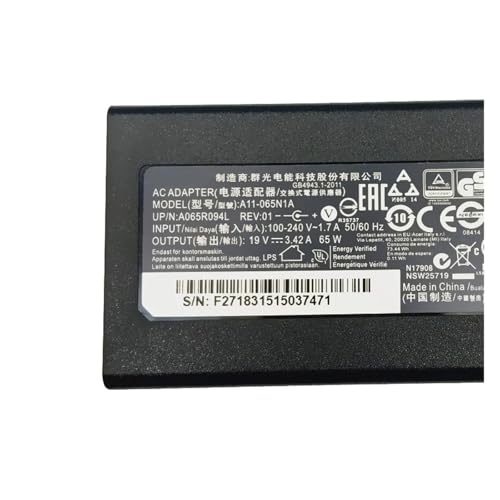 Adaptador de CA de 65W para solucionar cortes de carga en portátiles 5