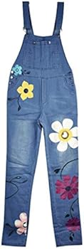 Spijkerbroek voor dames, lange oversize tuinbroek, jeans, brede