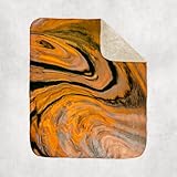 3dRose USA, Utah, Glen Canyon NRA. Abstract Reflection in Lake Powell. Sherpa Lined Blanket