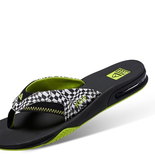 Reef Fanning Herren Flip Flops Swell Checkers gemusterte wasserfreundliche Sandalen, Swell Checkers, 42 2/3 EU