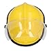 Fire Rescue Helmet with Face Flame Retardant Safety Helmet Hard Hat Adjustable Shock Full Head Fire Fighter Hard Hat Lightweight Vented ABS Work Helmet for Men and Women