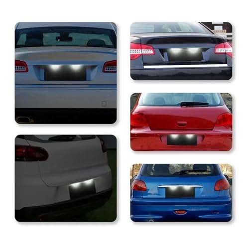 Luz de placa matrícula para Citroen C3 C4 para evitar multas 4