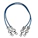 TheraBand Wellness Station Professional Latex Resistance Tubing With Connectors for Physical Therapy, Exercise Station for Rehab, Pilates, Set of 2, 24 Inch, Blue, Extra Heavy, Intermediate Level 2