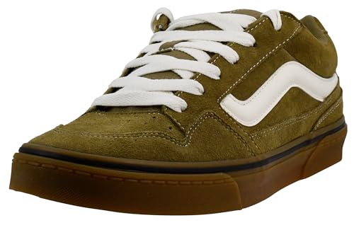 Vans Caldrone, Zapatillas Hombre, Suede Gum Olive, 45 EU