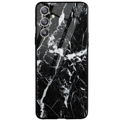 Image of COLORflow Back Cover Compatible with Samsung Galaxy A34 5G | Black Marble White | Shockproof TPU Bumper Cover with Camera Protection Back Cover