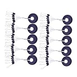 Material: caucho. WJCCY 60 unids 10 Grupo Conjunto de Goma Frijoles para la Carpa de mar Accesorios de Pesca de Mosca Spinner Bait Fish Sport Tool Herramienta de la Cara