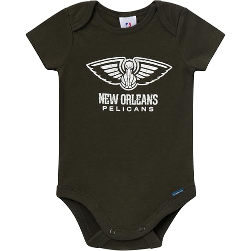 Image of Gerber Baby NBA Boys & Girls 2-Pack Short Sleeve Onesie Bodysuits