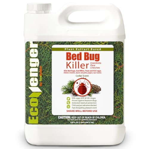 EcoVenger by EcoRaider Bed Bug Killer Spray 1 Gallon Jug, Green...