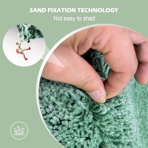 Baahrnom Bathroom Rugs Sets 3 Piece with Adjustable Toilet Seat Cover 17.5"x 15" Machine Washable Bath Rug Set with TPR Non Slip Rubber Backing Solid Bath Mat Set for Luxury Bathroom Decoration by Baahrnom - Used condition - Image 6