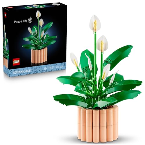 Image of LEGO Botanicals Peace Lily Flower Decor - Building Kit for Adults - Gift Idea - 11504
