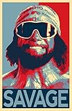 Macho Man Randy Savage Illustration #4 - Wrestler Pop Art Home Decor Poster Print (11x17 inches)