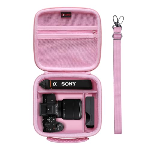 Estuche rígido XANAD para cámara Sony Alpha serie 7, rosa