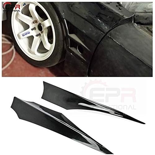 EPR Car Styling Universal Fit Supermad Style Instant Gentleman Front Fender Canards Valance Chin Fender Fin Splitter Add On Extensions 2pcs