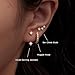 Gold Stud Earrings for Women Trendy, Small Huggie Hoop Cartilage Studs Jacket Stack for Multiple Piercing, Hypoallergenic Cute Fashion Accessories Jewelry Gifts Set