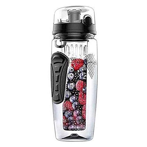 Beauenty Fruit Infuser Juice Shaker Water Bottle Safe Healthy Eco-Friendly Travel Camping Lemon Water Bottle 1000ml