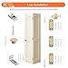 KOVOSCH 24-Inch Bifold Door Hardware Kit with Track, Closet Door Track Repair Tool Kit, Metal Track Kit for Door Use, White, Boxed