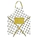 Cooksmart - Delantal decorativo de sarga de algodón con bolsillo, Abeja mostaza, Taille unique
