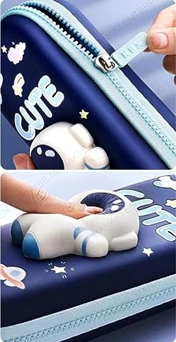 Image of Pencil Case, Cute Cartoon Pencil Pouch 3D Embossed Design Novelty Pencil for Case Gift for Students Kids (Cute Small Pouch)