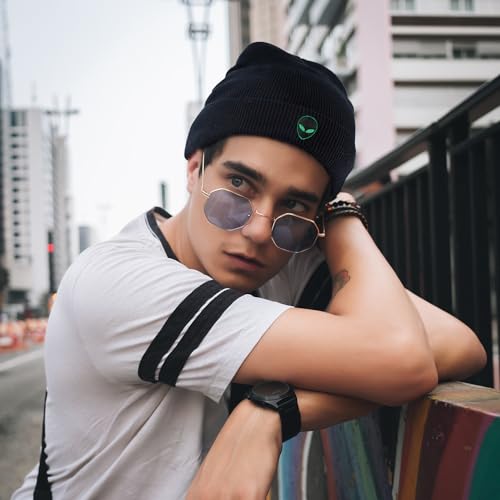 Image of Cool Graphic Beanie for Men and Women - Black