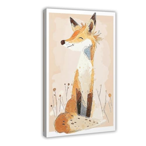 Impression sur toile renard de qualité supérieure pour chambre