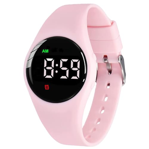 e-vibra Water Resistant Potty Training Watch Rechargeable Vibrating Alarm Reminder Watch Silent Wake Up Watch - with Lock (Pink)
